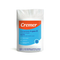 Imagem de COMPRESSA DE GAZE TIPO ESTRELA 7.5CMX7.5CM CREMER UND